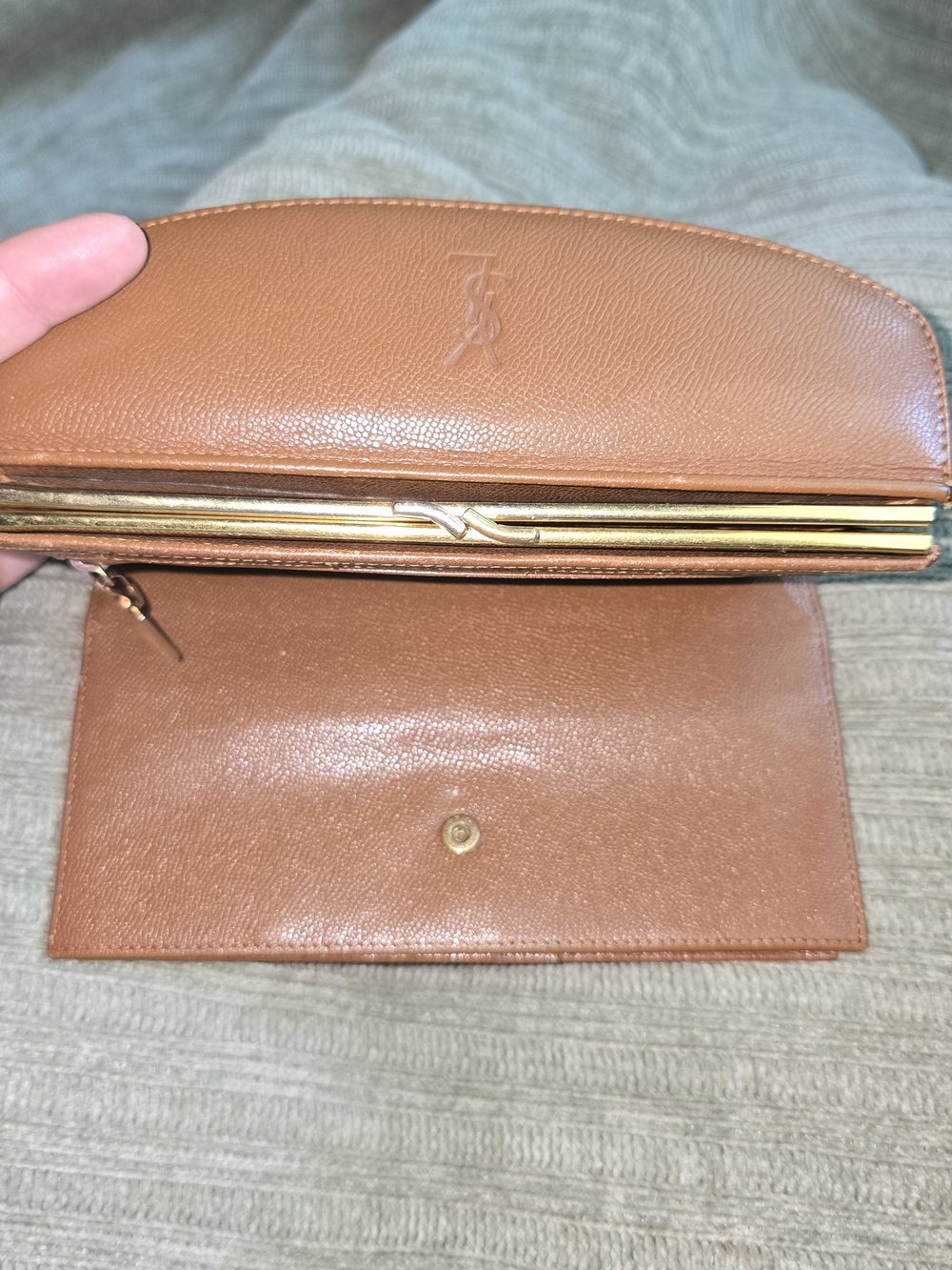 Yves Saint Laurent Vintage Tan Leather Wallet - Picture 9 of 14